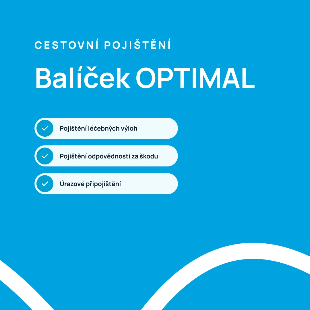 Cestovní pojištění balíček Optimal