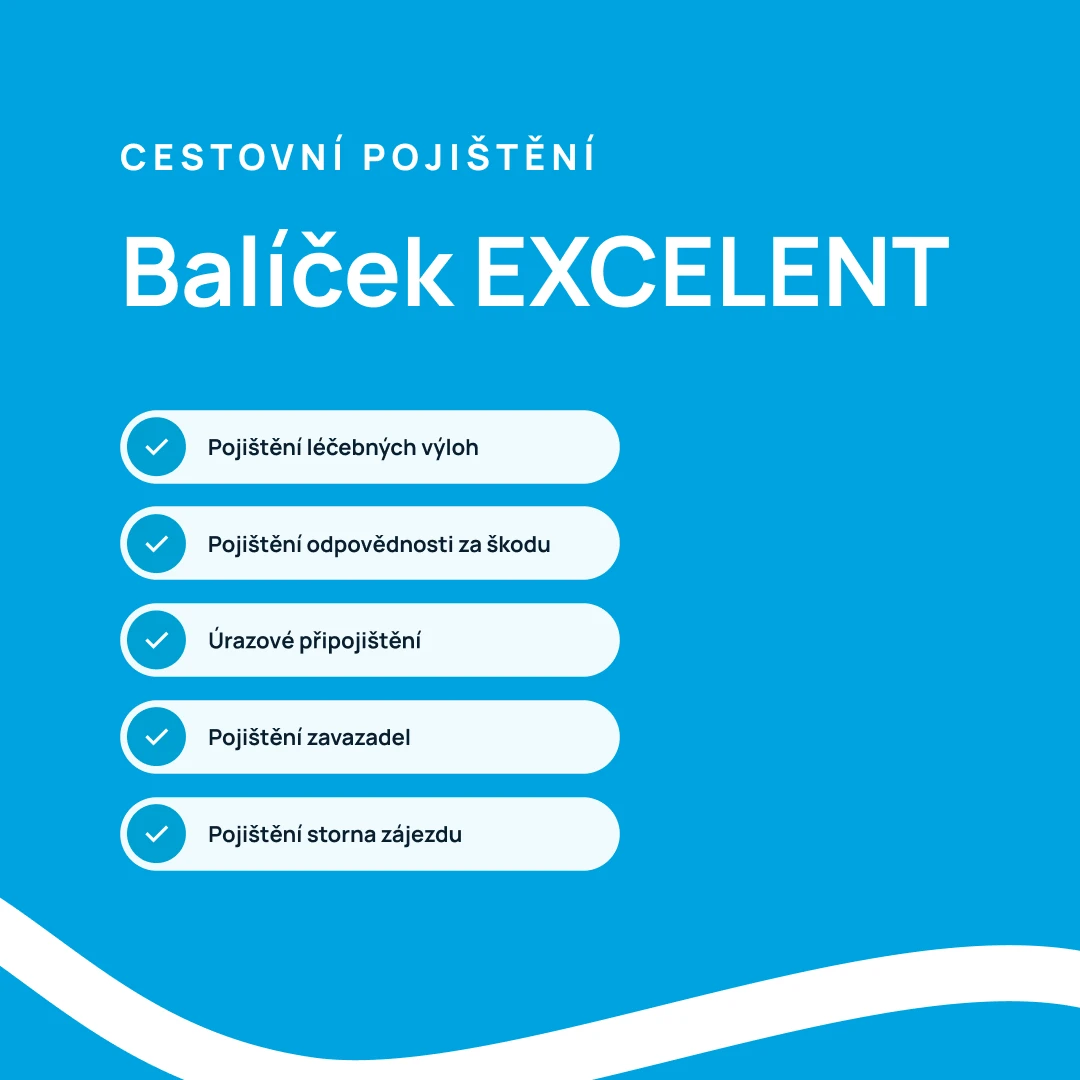 Cestovní pojištění balíček Excelent